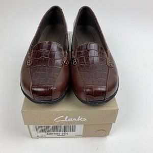 Clarks Collection Leather Slip-on Loafers Bayou